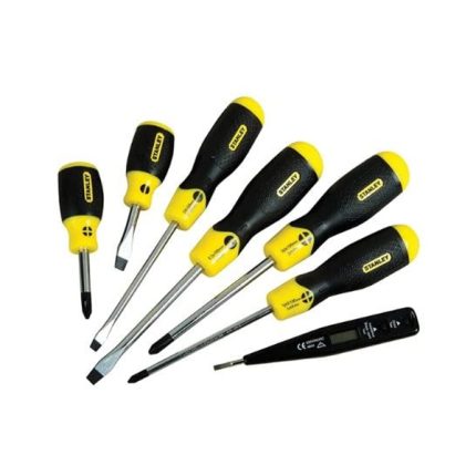 طقم مفك 6 قطعة عادة ستانلي وصليبة وفولت STANLY CUSHION GRIP M.0-65-009