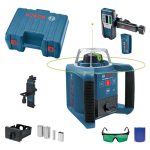 ⁦جهاز تحديد مستوي دوار بوش 300 متر افقى ورأسى ليزر اخضر موديل BOSCH - GRL 300 HVG PROF⁩ - الصورة ⁦5⁩