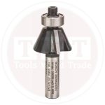 بنطة راوتر بوش لشطف الحواف قطر 8 مم - اجمالى الطول 54 مم BOSCH Chamfer Bit 8, 23.7x54