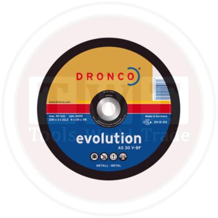 حجر قطعية حـديد ألمانى درونكو مقاس 9 بوصه 3.0-22 DRONCO