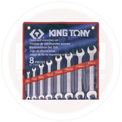 طقم مفتاح بلدى ك. ف. 8 قطعة 1/4" - 1/4-1" تايواني kwg