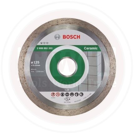 صينيه ديسك قطعية الماظ بوش للسيراميك 5 بوصة BOSCH Diamond Disc for CERAMIC 125X22,23