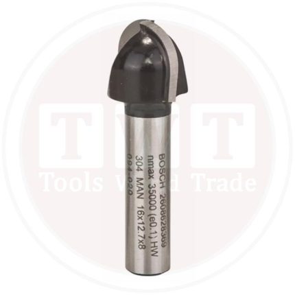 بنطة راوتر بوش لتخديد التجاويف الدائريه 8 مم اجمالى الطول 45 مم BOSCH Core Box Bit 8, 16x45