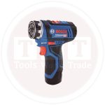 ⁦شنيور بطارية ليثيوم بوش موديل BOSCH - GSR 12V-15 FC, 2x 2.0 Ah, Carry Case, 4x Chuck Heads⁩ - الصورة ⁦2⁩
