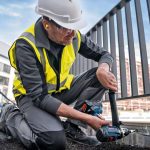 ⁦شنيور بوش دقاق لثقب في الطوب والخرسانة فك وربط ظرف اوتوماتيك 13 مم صيني BOSCH - GSB 18V-150C⁩ - الصورة ⁦4⁩