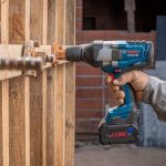 ⁦درل فك وربط بطارية بوش 3/4 بوصه 18 فولت 2 بطارية دقاق ليثيوم ايون ماليزي BOSCH - GDS 18V-1050 H⁩ - الصورة ⁦3⁩