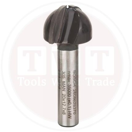 بنطة راوتر بوش لتخديد التجاويف الدائريه 8 مم اجمالى الطول 46 مم BOSCH Core Box Bit 8, 20x46