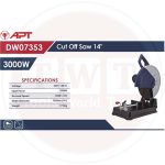 ⁦ديسك قطعيه حديد 3000 وات  14 بوصه اي بي تي موديل APT DW07353⁩ - الصورة ⁦2⁩