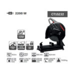 ⁦ديسك قطعيه حديد كراون 2200 وات 14 بوصه موديل CROWN - CT15232⁩ - الصورة ⁦3⁩