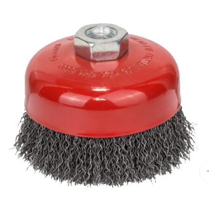 فرشه سلك حره 100 مم للحديد بوش BOSCH  M14 Cup Brush 100mm Crimped For Metal