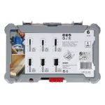 مجموعه من بنط الراوتر للتجاويف المستقميه 6 قطع كعب 6 مم  BOSCH pcs 6 pcs Straight 6 mm s