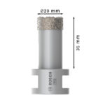 ⁦كوبايه الماظ للقطع الجاف في السيراميك 20 مم BOSCH Dry Speed Diamond for angle grinders 20mm⁩ - الصورة ⁦3⁩