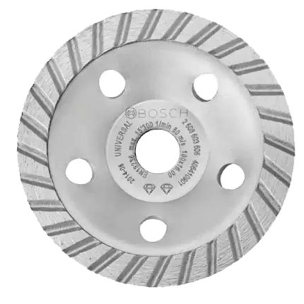 قرص الماظ 4 بوصه لتجليخ الخرسانه تربو BOSCH Diamond Cup wheel 100mm Segmented Turbo