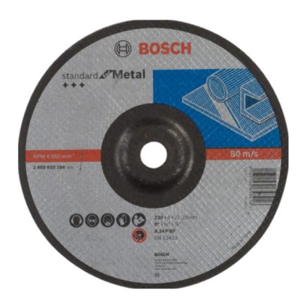 حجر تجليخ حديد 7 بوصة بوش BOSCH Metal Grinding Disc (180X22.2X6)