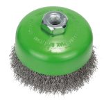 فرشه سلك حره 100 مم لالنوكس بوش BOSCH M14 Cup Brush 100mm Crimped For Inox