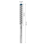 ⁦بنطة ماكس x8كعب ماكس للخرسانة المسلحة مقاس 25 مم BOSCH SDS-max-8X 25X200X320mm⁩ - الصورة ⁦3⁩