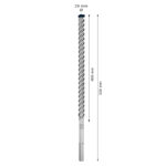 ⁦بنطة ماكس x8كعب ماكس للخرسانة المسلحة مقاس 25 مم BOSCH SDS-max-8X 25X400X520mm⁩ - الصورة ⁦3⁩