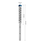 ⁦بنطة ماكس x8كعب ماكس للخرسانة المسلحة مقاس 30 مم BOSCH SDS-max-8X 30X200X320mm⁩ - الصورة ⁦3⁩