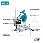 ⁦ديسك قطع خشب والومنيوم 12 بوصه 1 800وات -3200 ل/د - 29 كجم قطع مائل - منزلق MAKITA  LS1219L⁩ - الصورة ⁦3⁩