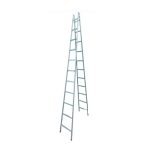 سلم الومنيوم ميتافورم مزدوج درج عادي للأعمال الشاقة طراز W ALFA - 6  طول (1.93)  METAFORM