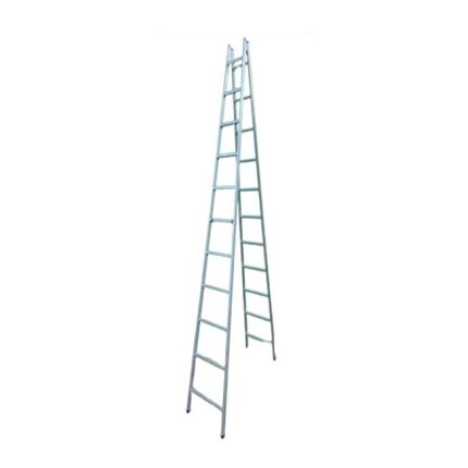 سلم الومنيوم ميتافورم مزدوج درج عادي للأعمال الشاقة طراز W ALFA -16 طول (4.93) METAFORM