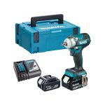 ⁦درل فك وربط بطارية ماكيتا 1/2بوصه 18 فولت 330 نيوتن بطارية+ شاحن MAKITA DTW300RTJ⁩ - الصورة ⁦2⁩