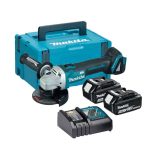 ⁦صاروخ بطاريه ماكيتا 4.5 بوصه 8500 لتر/دقيقه 1.9كجم 2 بطارية +شاحن MAKITA DGA454RTJ⁩ - الصورة ⁦2⁩
