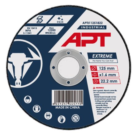 حجارة قطعية إنوكس إكستريم 125×1.6×22.2 مم IND اي بي تي موديل - APT APTI11251822