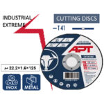 ⁦حجارة قطعية إنوكس إكستريم 125×1.6×22.2 مم IND اي بي تي موديل - APT APTI11251822⁩ - الصورة ⁦3⁩