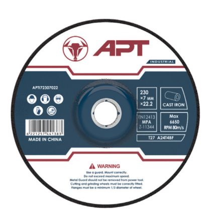 حجارة قطعية حديد 230×7×22.2 مم اي بي تي IND موديل - APT APTI72307022