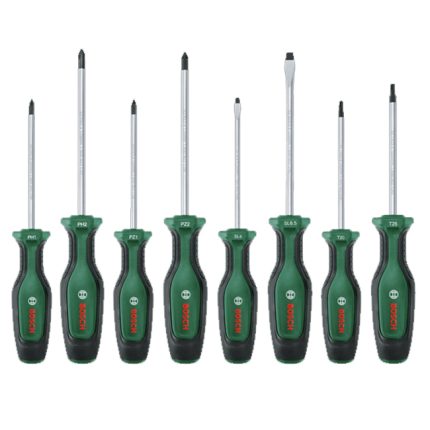 طقم مفكات 8 قطع بوش BOSCH Screwdriver Set 8-Piece