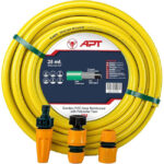 لفة خرطوم مياة بالوصلات 25 متر APT Tuscan Yellow Water Hose Kit 1/2" 25m - JL K12/25