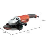 ⁦صاروخ جلخ ماكيتا 9 بوصه 2000 وات  6600 لفه/دقيقه - 4.8 كجم MAKITA M9001⁩ - الصورة ⁦2⁩