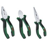 طقم 3 قطع يدوي بنسة عادية + بنسة بوز + قصافة  بوش-BOSCH Pliers Set 3-Piece