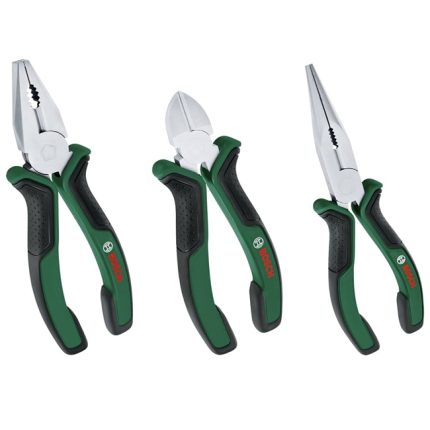 طقم 3 قطع يدوي بنسة عادية + بنسة بوز + قصافة  بوش-BOSCH Pliers Set 3-Piece