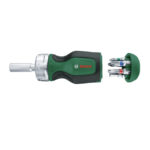 ⁦مفك لقم  6 قطع صغير بوش   BOSCH Stubby Ratchet Screwdriver with 6 Bits⁩ - الصورة ⁦5⁩