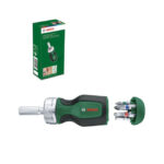 ⁦مفك لقم  6 قطع صغير بوش   BOSCH Stubby Ratchet Screwdriver with 6 Bits⁩ - الصورة ⁦8⁩
