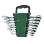 طقم مفاتيح بلدي مشرشر سيستيم 8 قطع  ناحية وناحية بوش-BOSCH Ratchet Combination Wrench Set 8-piece