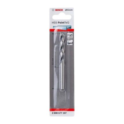 بنطة حدادى قطر 6 مم بوينت تك بوش BOSCH HSS Twist Drill Bit PointTeQ 6mm