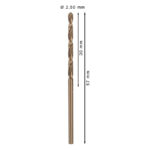 ⁦علبة بنط كوبلت للتخريم فى الاستانلس 10 قطع 2.5 مم بوش BOSCH PACK OF  10 Metal Drill Bits  HSS-CO 2.5X30X57⁩ - الصورة ⁦3⁩