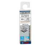 ⁦علبة بنط كوبلت للتخريم فى الاستانلس 10 قطع 2.5 مم بوش BOSCH PACK OF  10 Metal Drill Bits  HSS-CO 2.5X30X57⁩ - الصورة ⁦2⁩