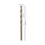 ⁦علبة بنط كوبلت للتخريم فى الاستانلس 10 قطع 4.5 مم بوش  BOSCH  PACK OF  10 Metal Drill Bits  HSS-CO 4,5X47X80⁩ - الصورة ⁦3⁩