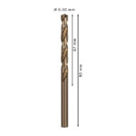 ⁦علبة بنط كوبلت للتخريم فى الاستانلس 10 قطع قطر 6 مم بوش BOSCH Pack Of 10 Metal Drill Bit HSS-Co 6X57X93⁩ - الصورة ⁦3⁩