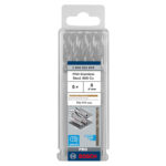 ⁦علبة بنط كوبلت للتخريم فى الاستانلس 5 قطع قطر 8 مم بوش BOSCH PACK OF 5 Metal Drill Bits HSS-CO 8X75X117⁩ - الصورة ⁦3⁩