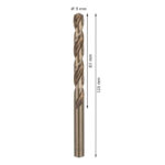 ⁦علبة بنط كوبلت للتخريم فى الاستانلس 5 قطع قطر 9 مم بوش BOSCH PACK OF 5 Metal Drill Bits HSS-CO 9X81X125⁩ - الصورة ⁦2⁩