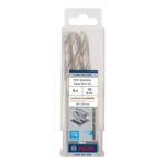 ⁦علبة بنط كوبلت للتخريم فى الاستانلس 5 قطع قطر 10 مم   BOSCH PACK OF 5 Metal Drill Bits HSS-CO 10X87X133⁩ - الصورة ⁦2⁩