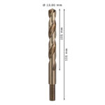 ⁦علبة بنط كوبلت للتخريم فى الاستانلس 5 قطع قطر 13 مم بوش BOSCH PACK OF 5 Metal Drill Bits HSS-CO 13X101X151⁩ - الصورة ⁦2⁩
