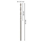 ⁦علبة بنط حدادى10قطع قطر1.5مم بوش BOSCH HSS-G 1.5 MM  10 PCS⁩ - الصورة ⁦3⁩