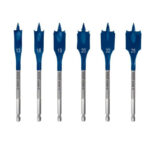 ⁦مجموعه من بنط المعلقه 6 قطع  BOSCH Self Cut Spade Speed Bit 13-25 mm 6 Pcs⁩ - الصورة ⁦2⁩