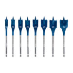⁦مجموعه من بنط المعلقه 8 قطع  BOSCH Self Cut Spade Speed Bit 12-32 mm 8 Pcs⁩ - الصورة ⁦2⁩